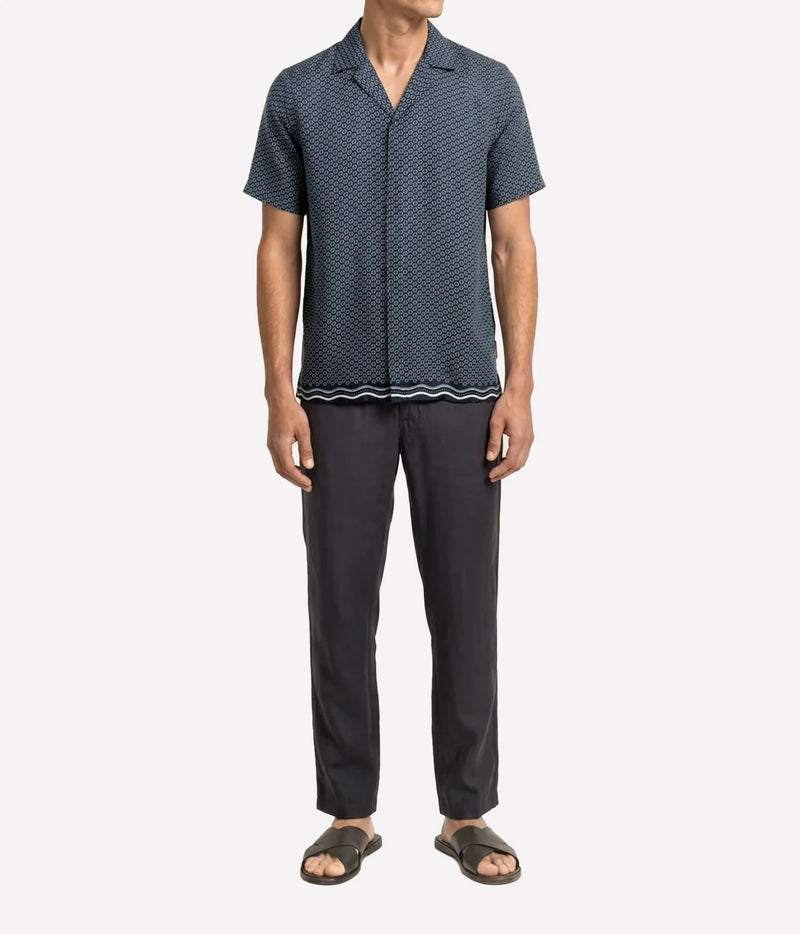 Maitan Silk Ocra in Night Iris