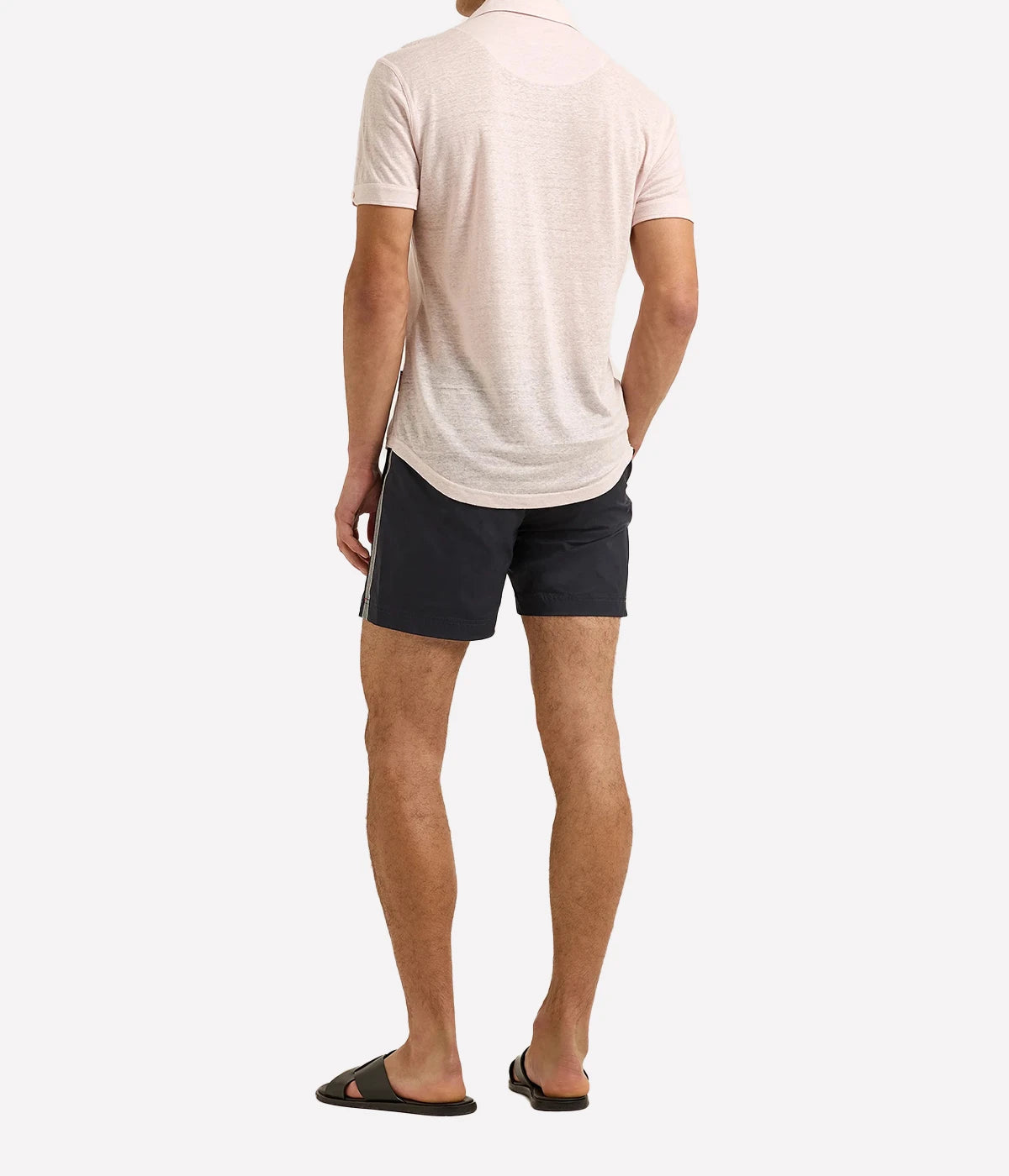 Sebastian Linen Shirt In Macaron Pink