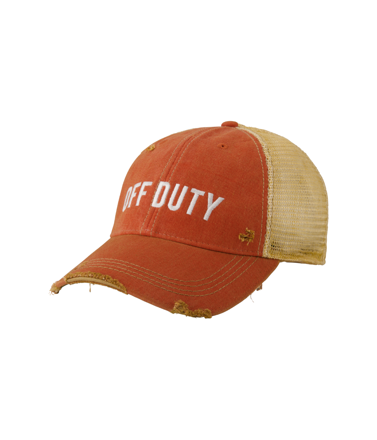 Off Duty Vintage Cap in Orange