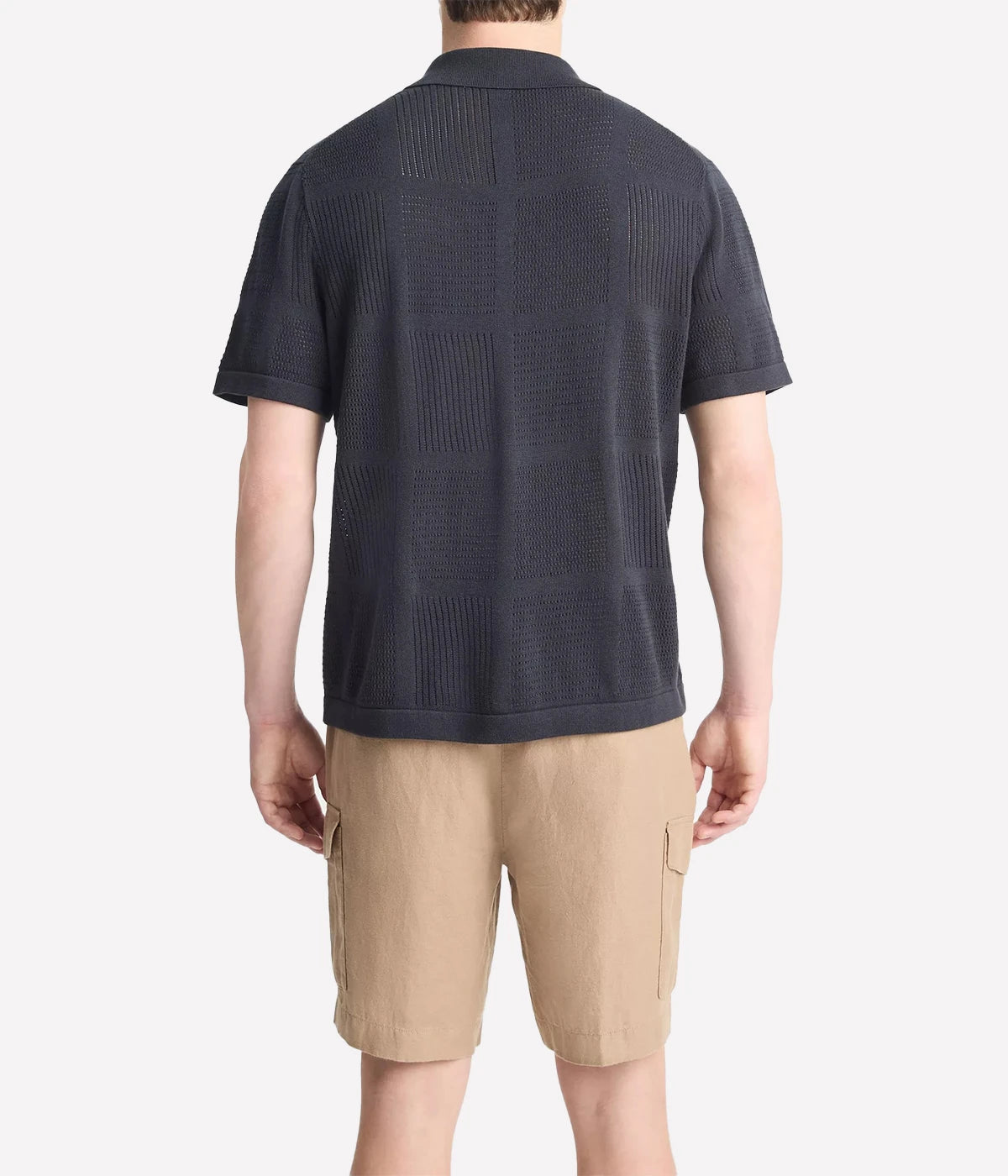 Patchwork Button Down in Coastal Blue