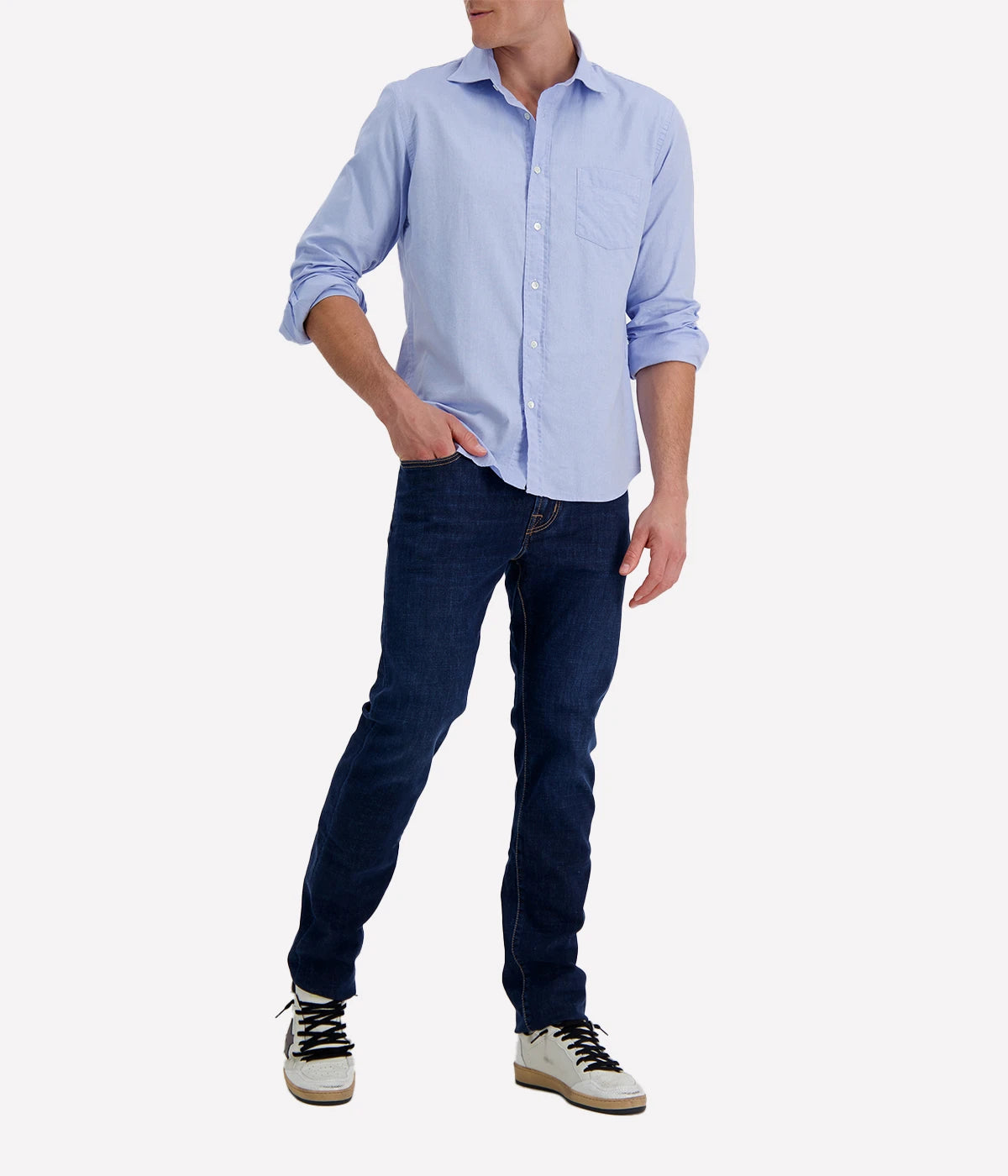 Paul 05 Woven Shirt in Blue