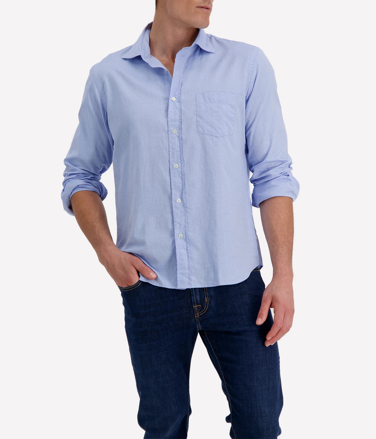 Paul 05 Woven Shirt in Blue