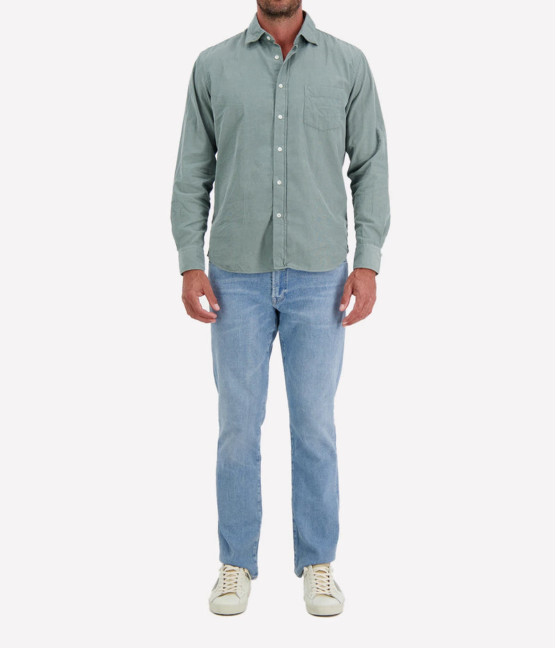 Paul Pat 02 Woven Shirt in Fern