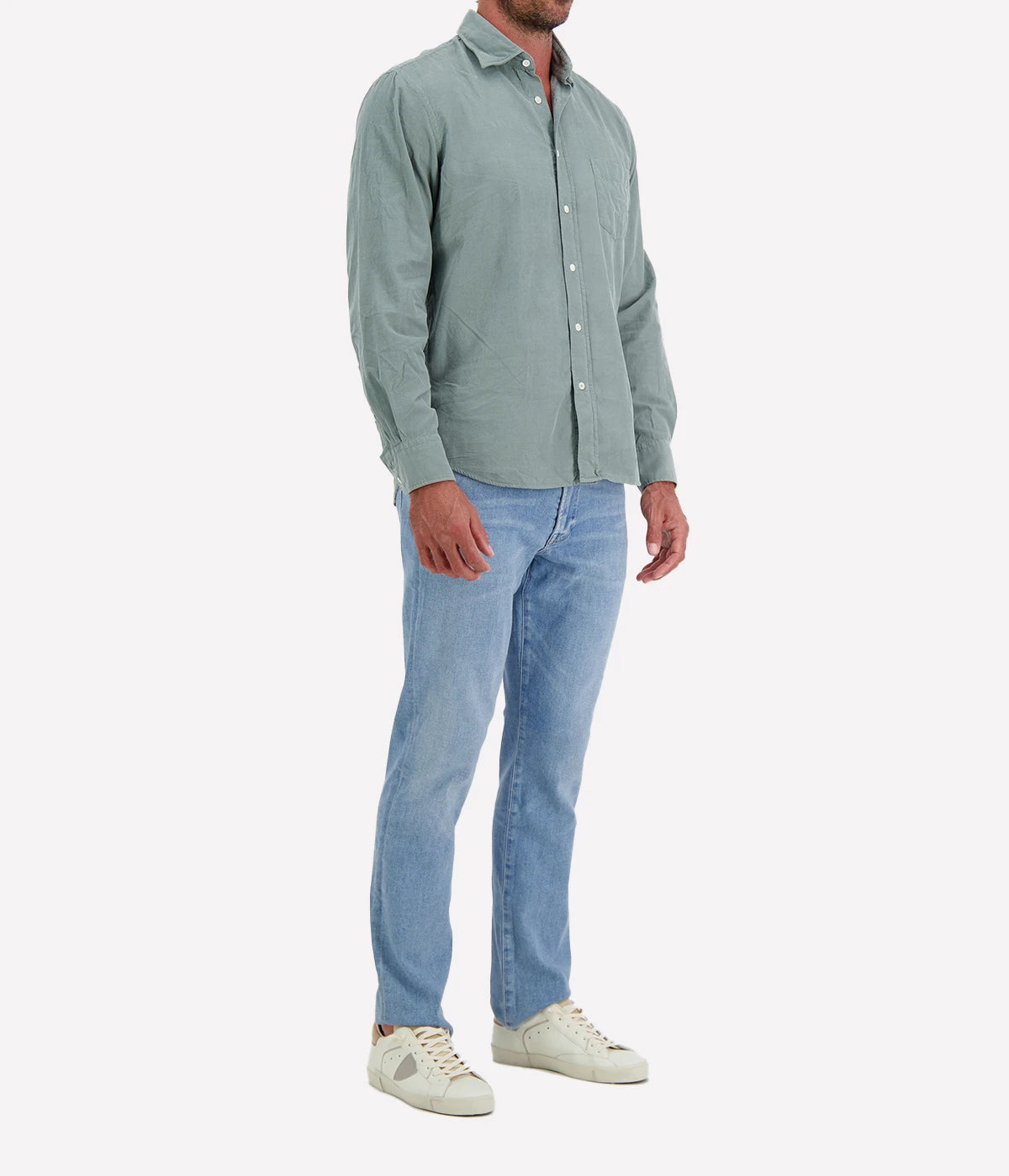 Paul Pat 02 Woven Shirt in Fern