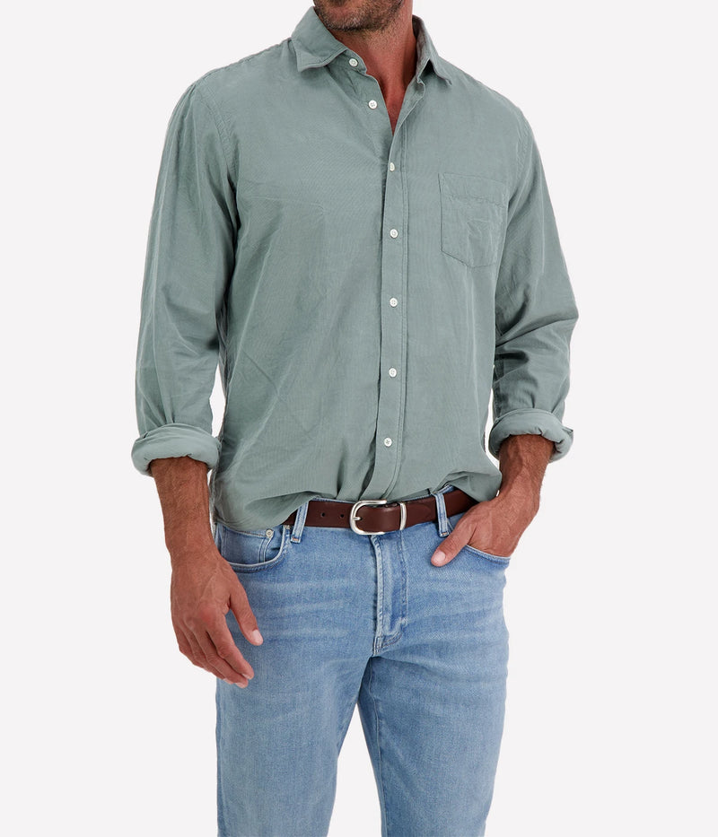 Paul Pat 02 Woven Shirt in Fern