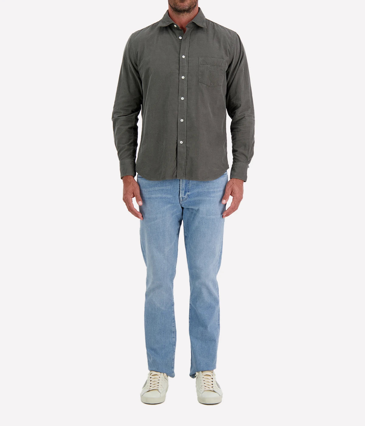 Paul Pat 02 Woven Shirt in Military
