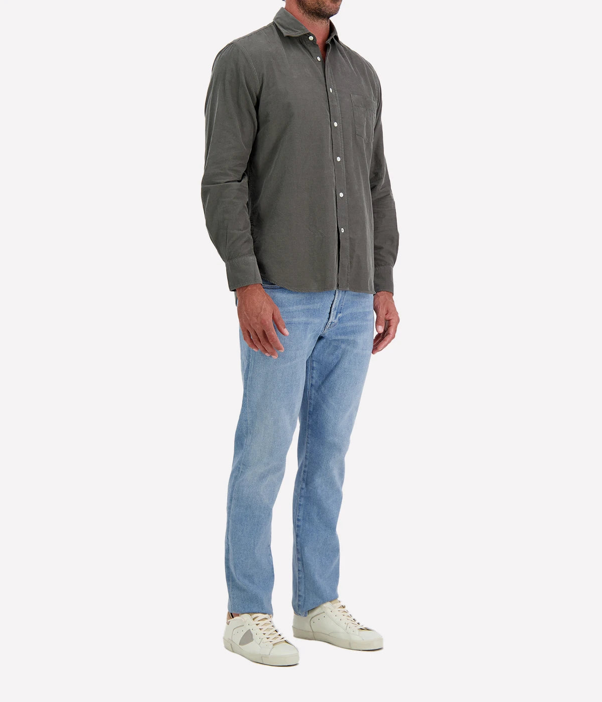 Paul Pat 02 Woven Shirt in Military