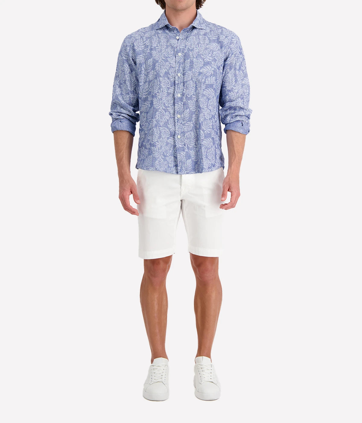 Paul Woven T-Shirt in Chambray