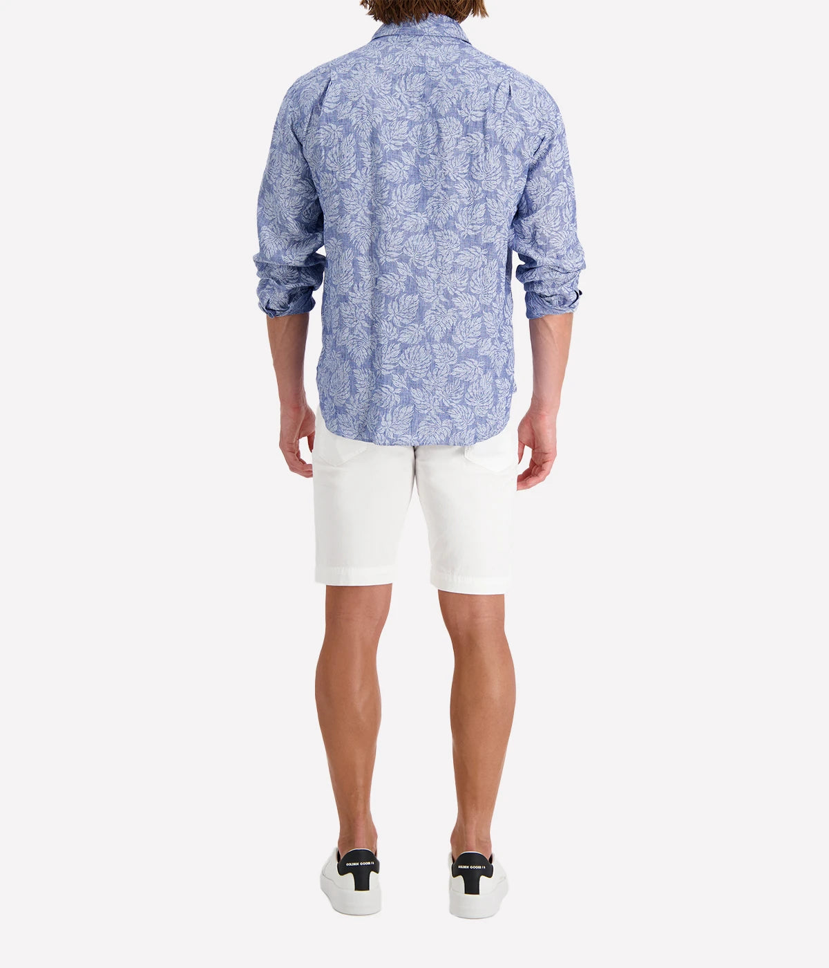 Paul Woven T-Shirt in Chambray