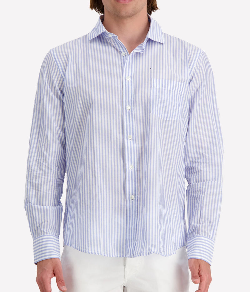 Paul Woven Shirt in Sky