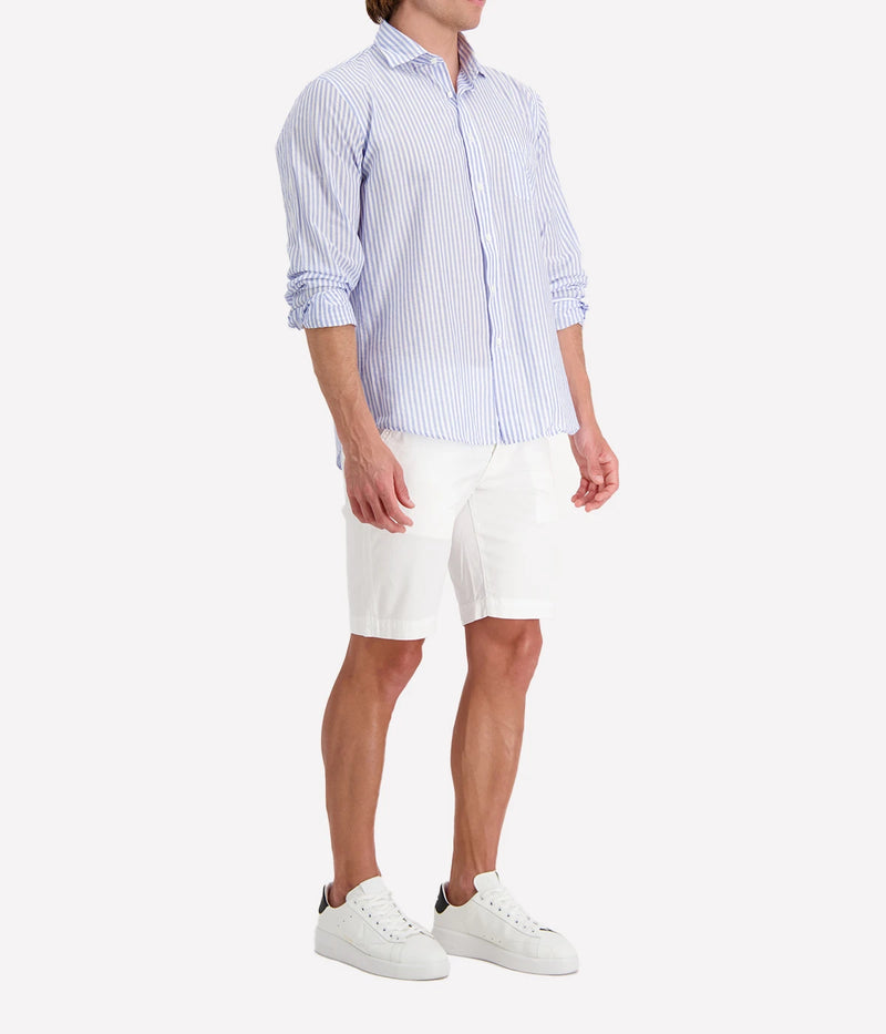 Paul Woven Shirt in Sky