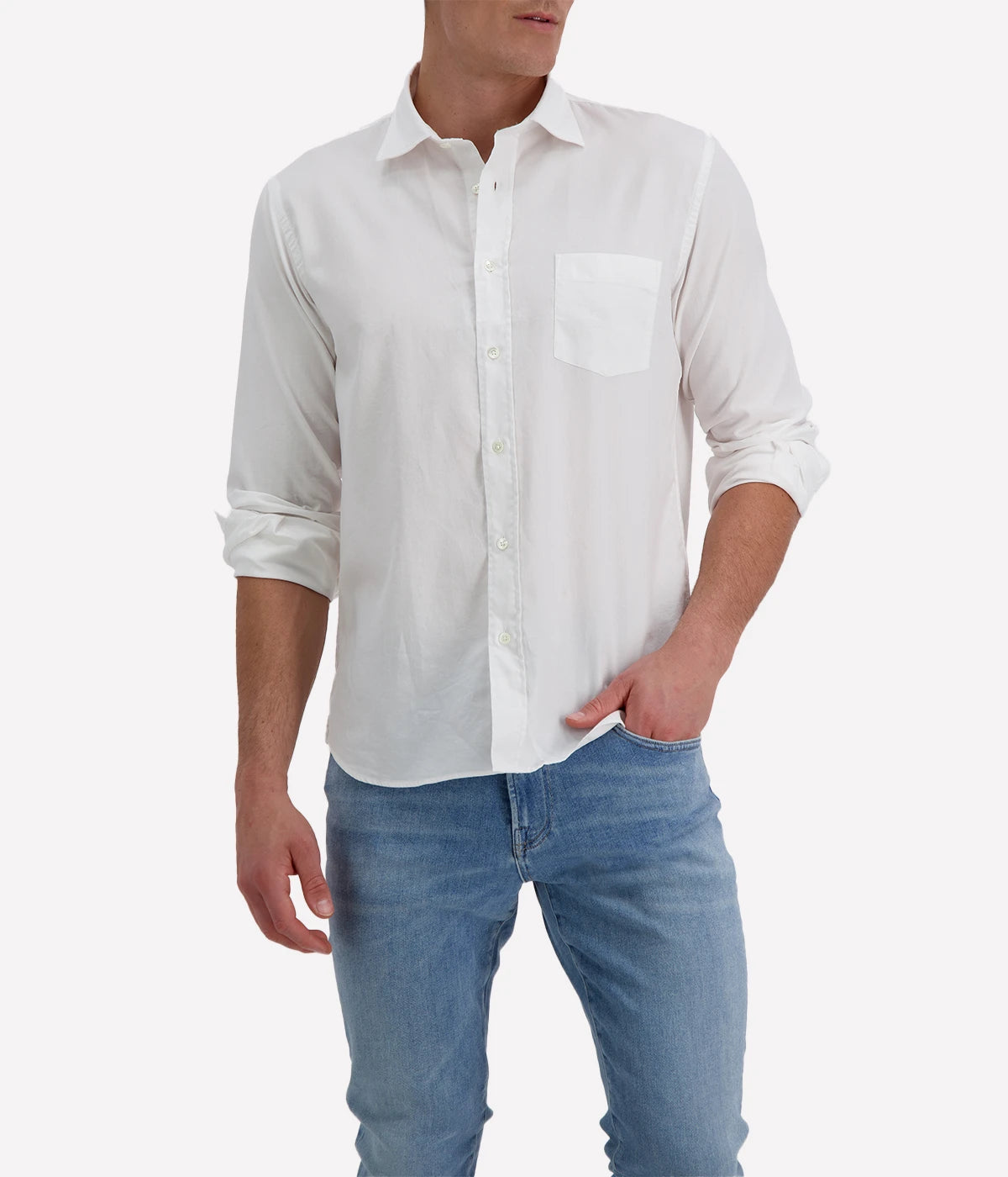 Paul 05 Woven Shirt in White