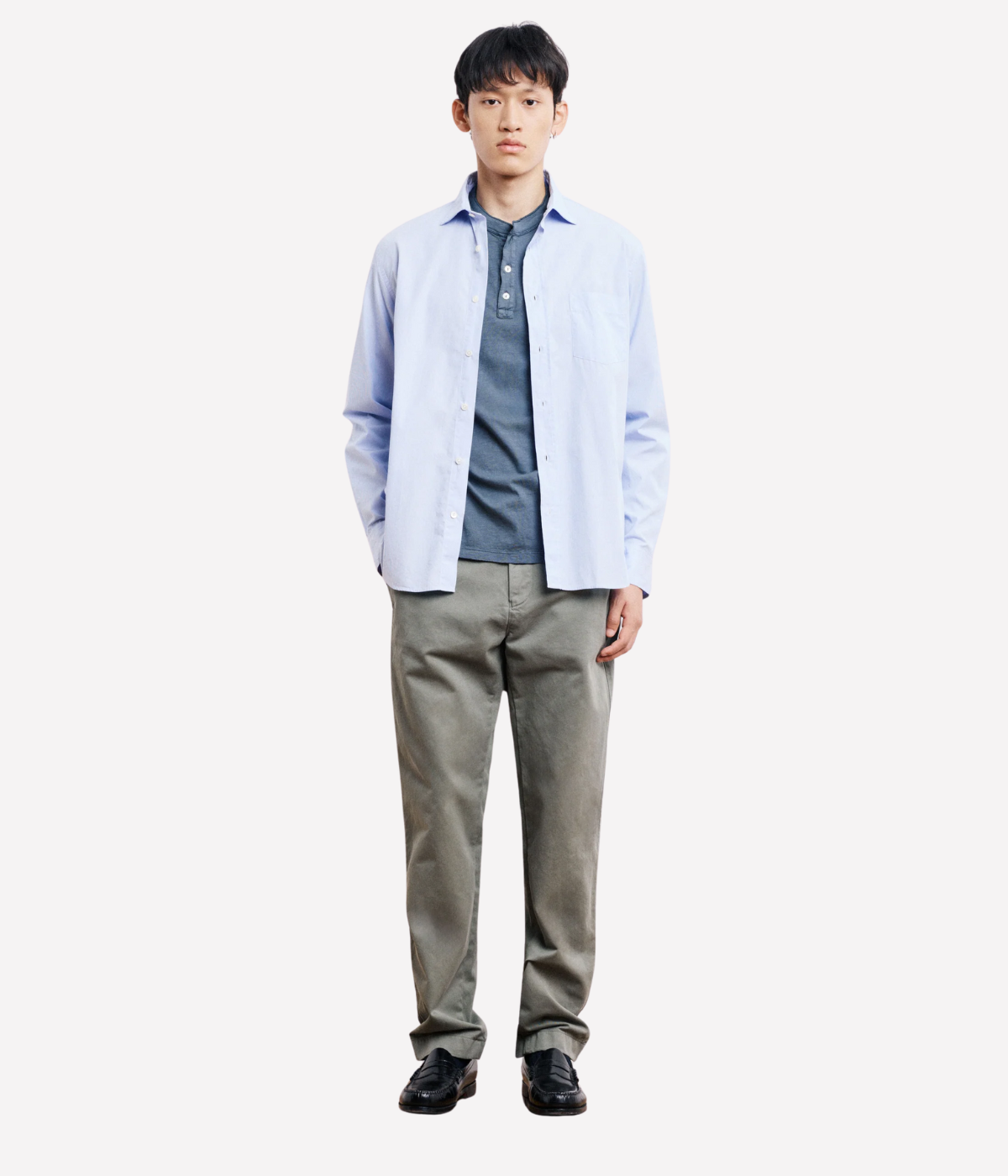 Paul 06 Woven Shirt in Sky Blue