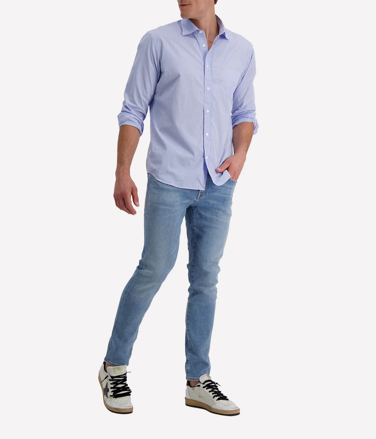 Paul 06 Woven Shirt in Sky Blue