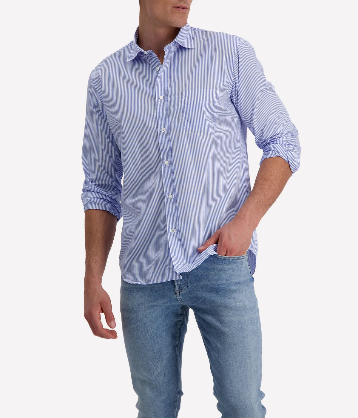 Paul 06 Woven Shirt in Sky Blue