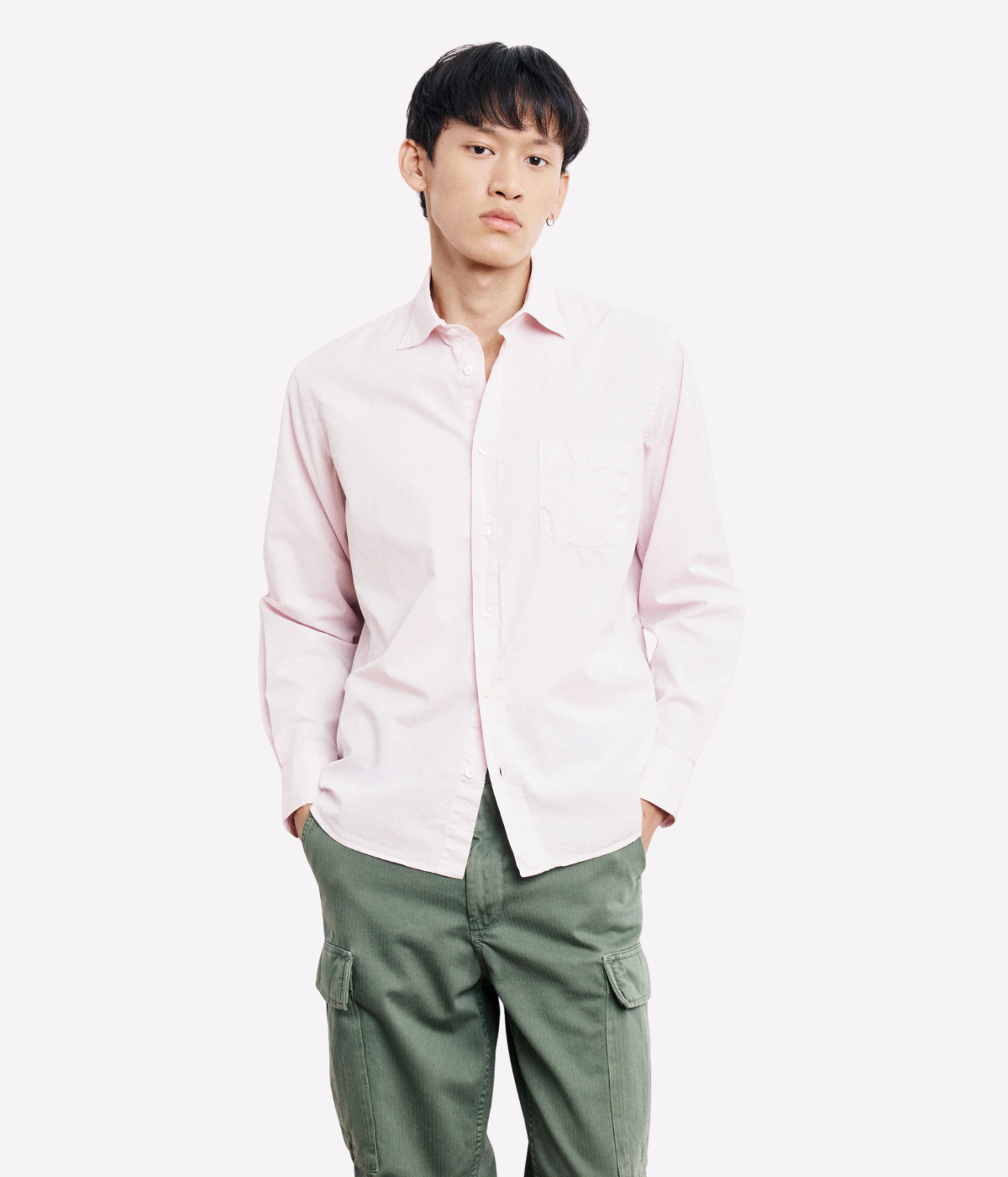 Paul Pat 01 Woven Shirt in Blush