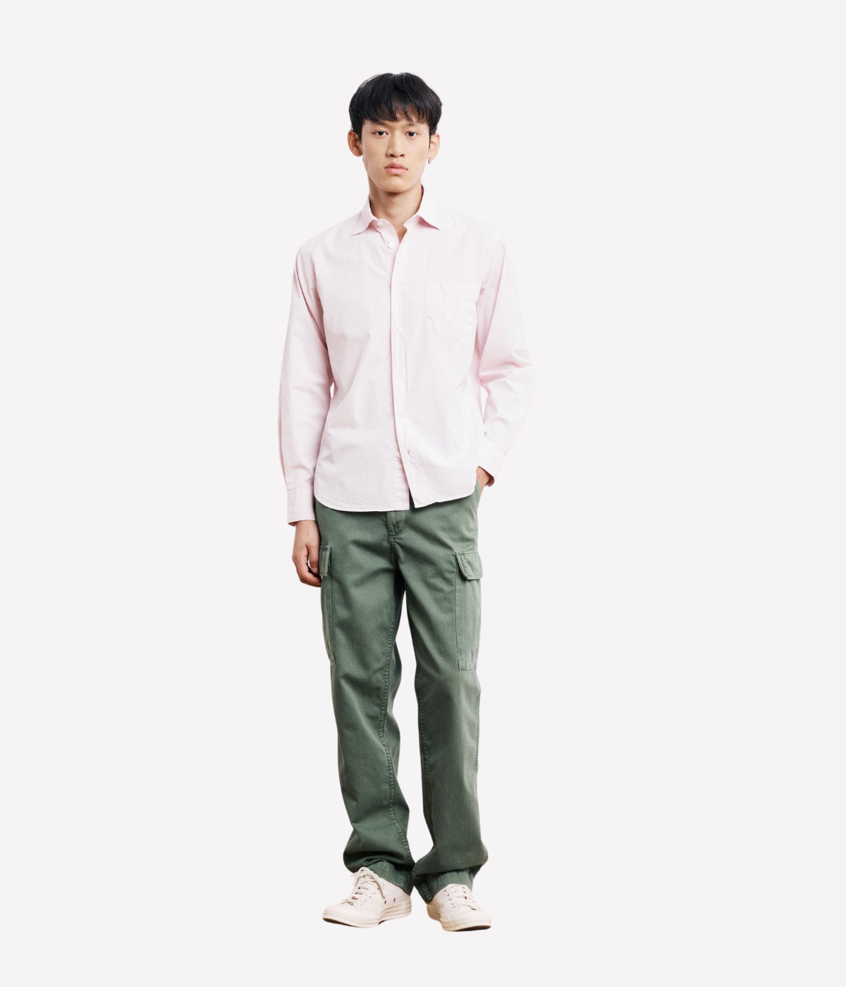 Paul Pat 01 Woven Shirt in Blush