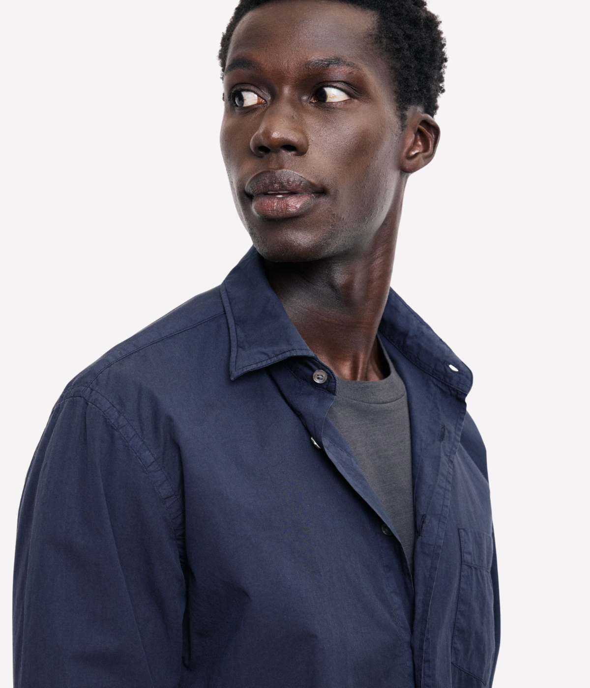 Paul Pat 01 Woven Shirt in Dark Navy