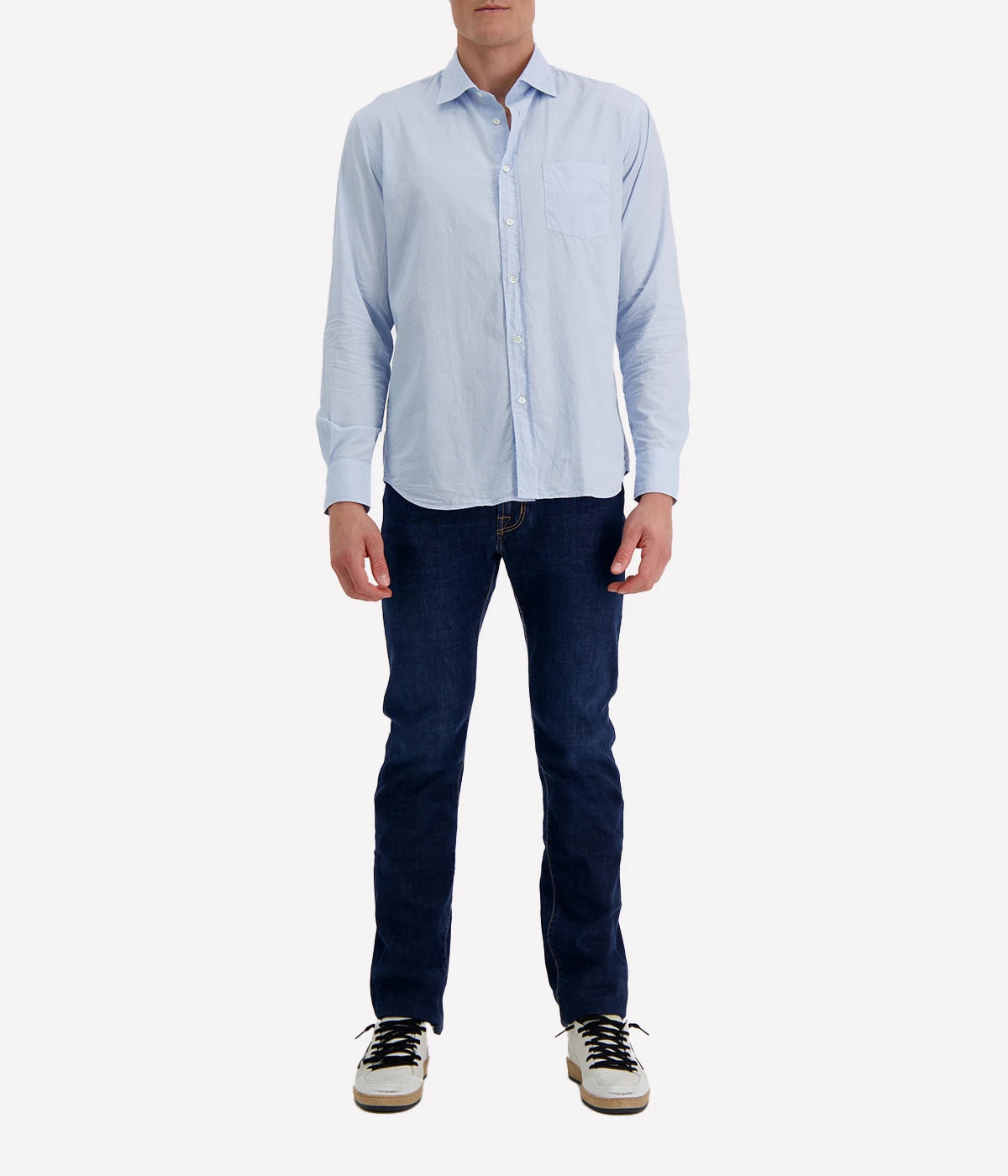 Paul Pat 01 Woven Shirt in Pale Blue