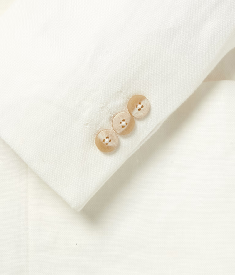 Paulo SB Linen Blazer in Ivory