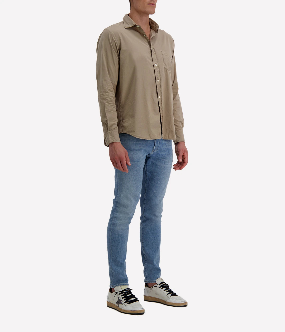 Paul Pat 01 Woven Shirt in Khaki