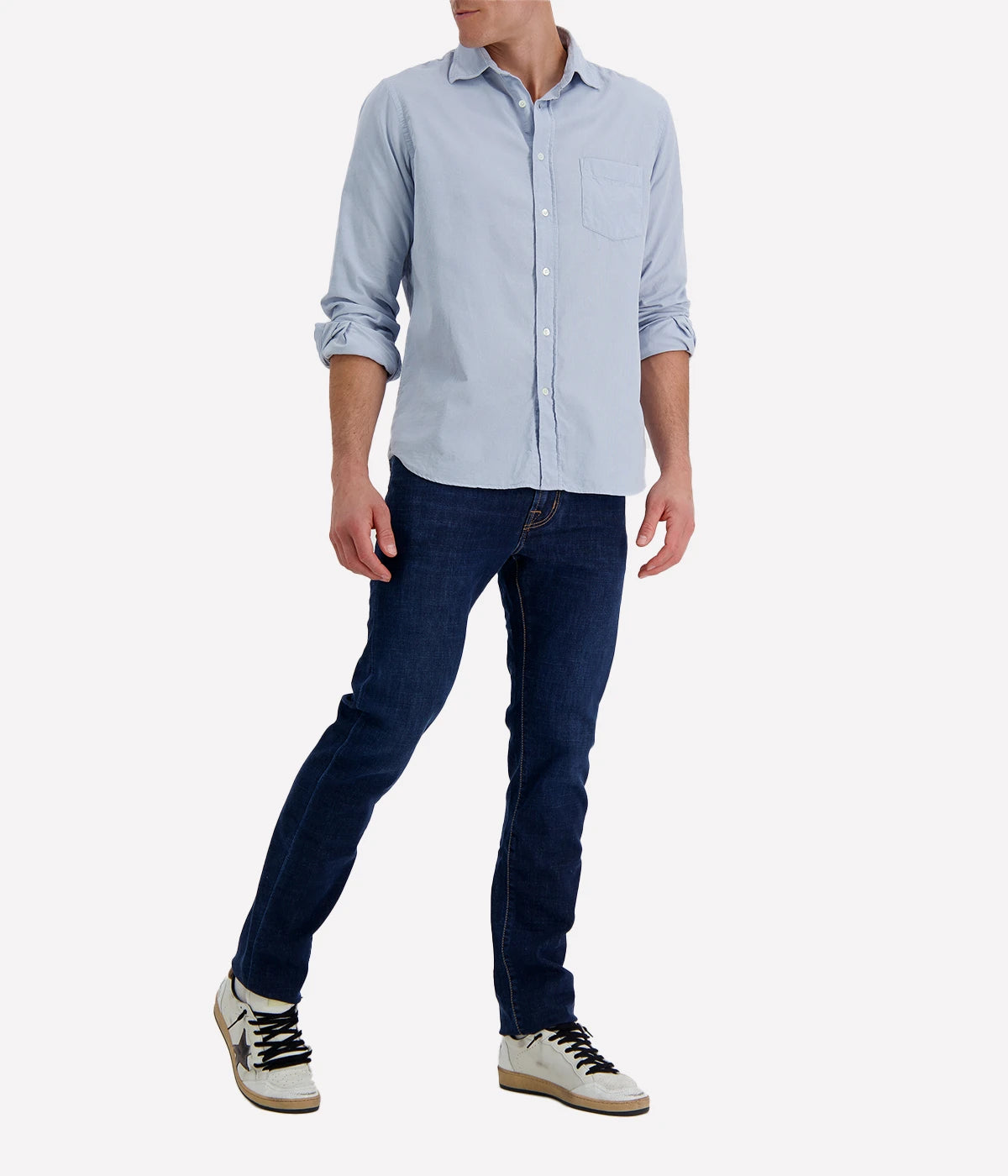 Paul Pat 02 Woven Shirt in Light Blue