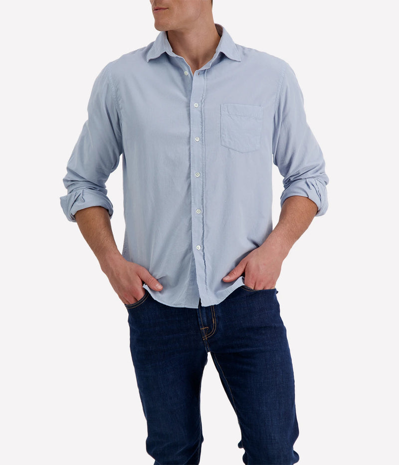 Paul Pat 02 Woven Shirt in Light Blue