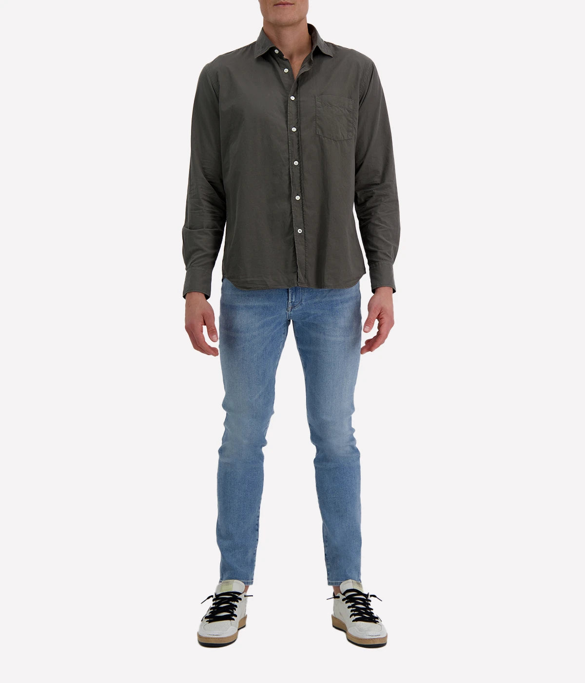 Paul Pat 01 Woven Shirt in Military