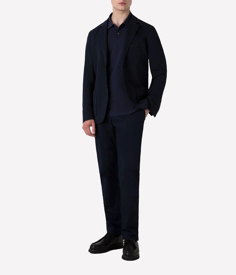 Pique Polo Shirt in Navy