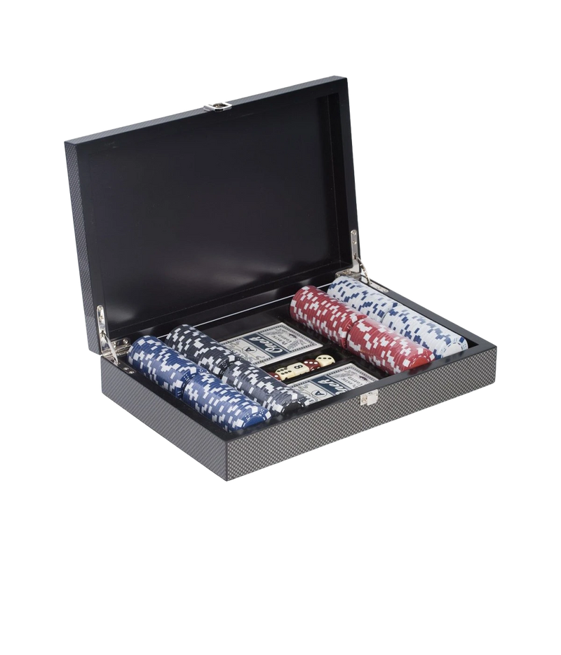 Poker Set in Carbon Fiber