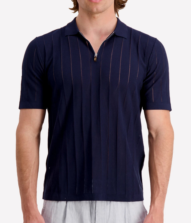 Polo Sweater in Blue