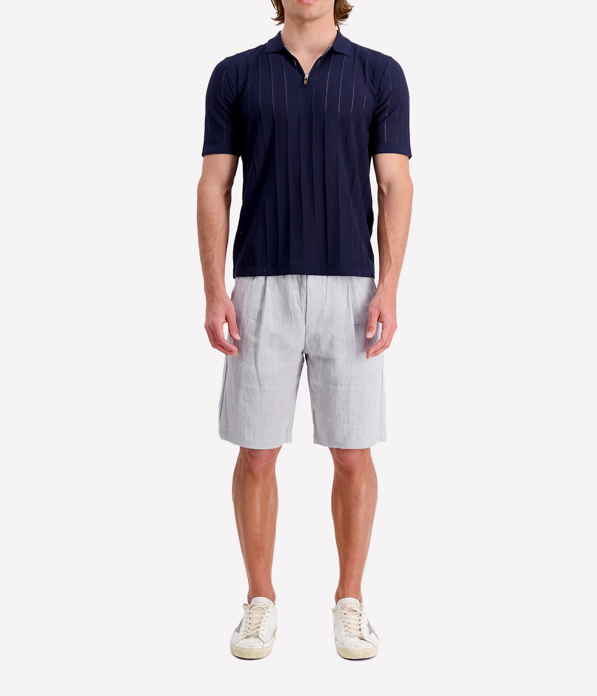 Polo Sweater in Blue
