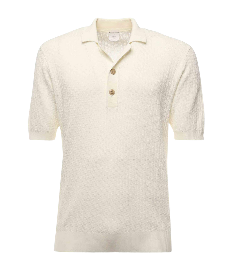 Polo Sweater in White