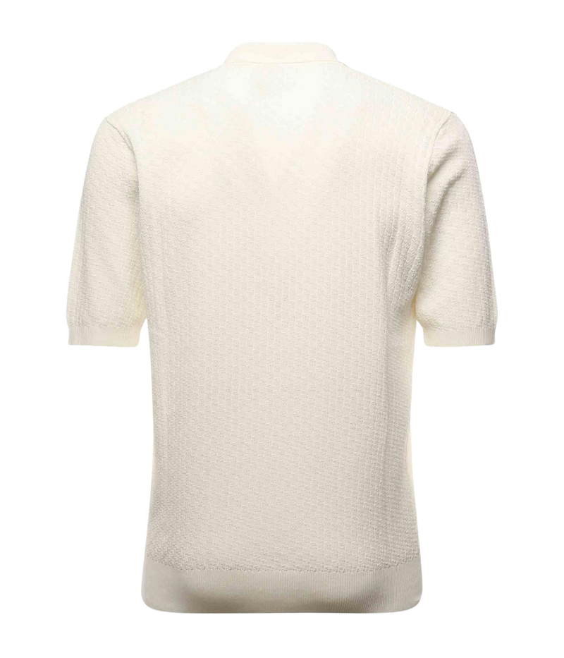 Polo Sweater in White