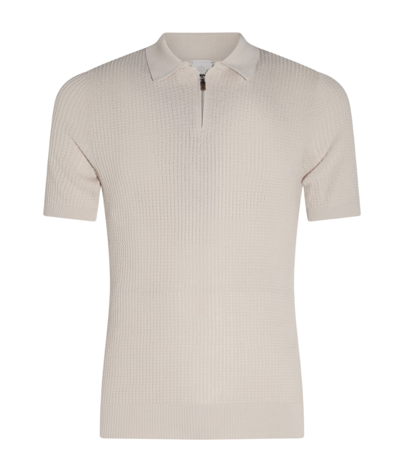 Polo Sweater in Sabbia