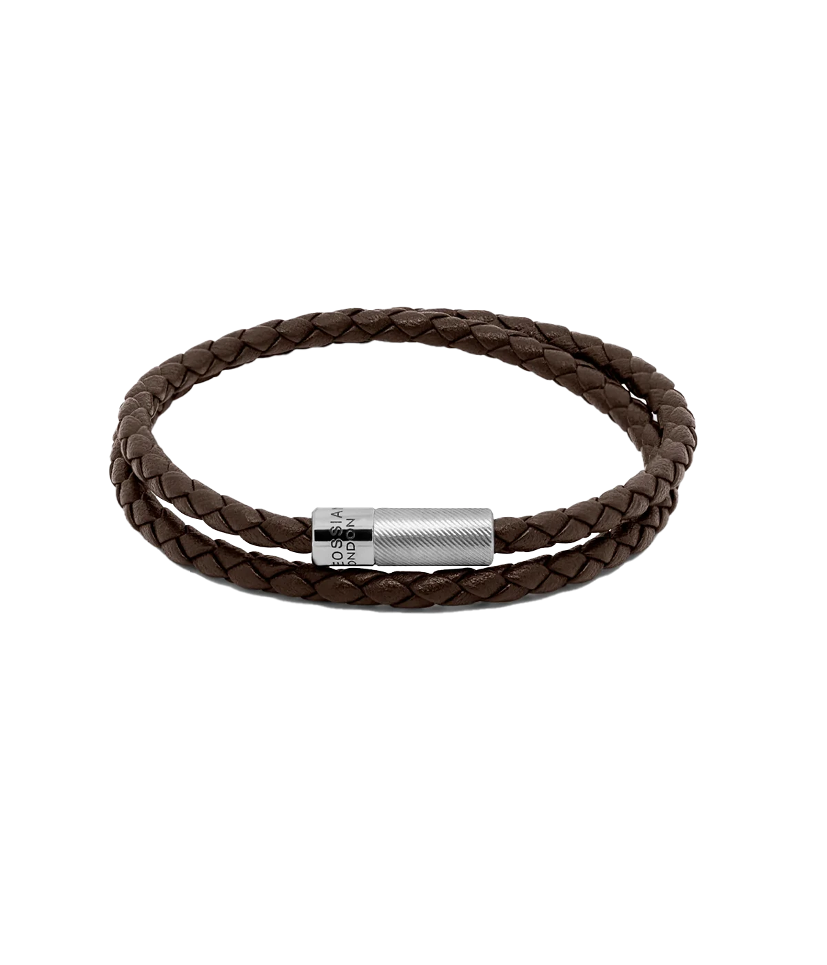 Pop Rigato Double Wrap Bracelet in Dark Brown