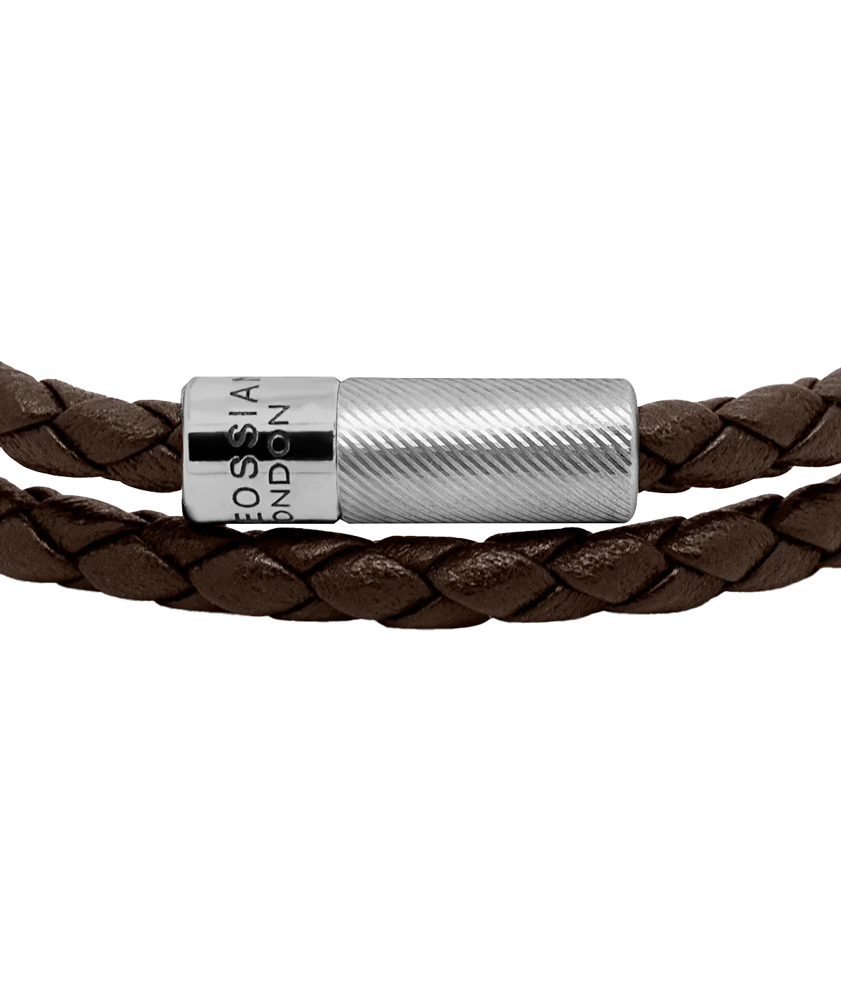 Pop Rigato Double Wrap Bracelet in Dark Brown