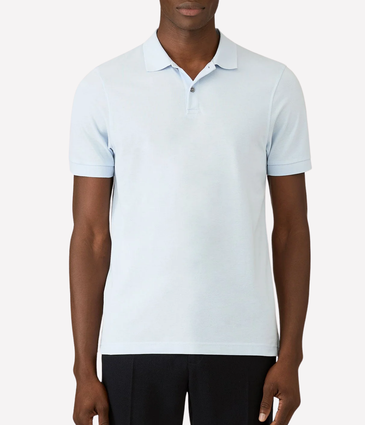 Riviera Polo Shirt in Pastel Blue