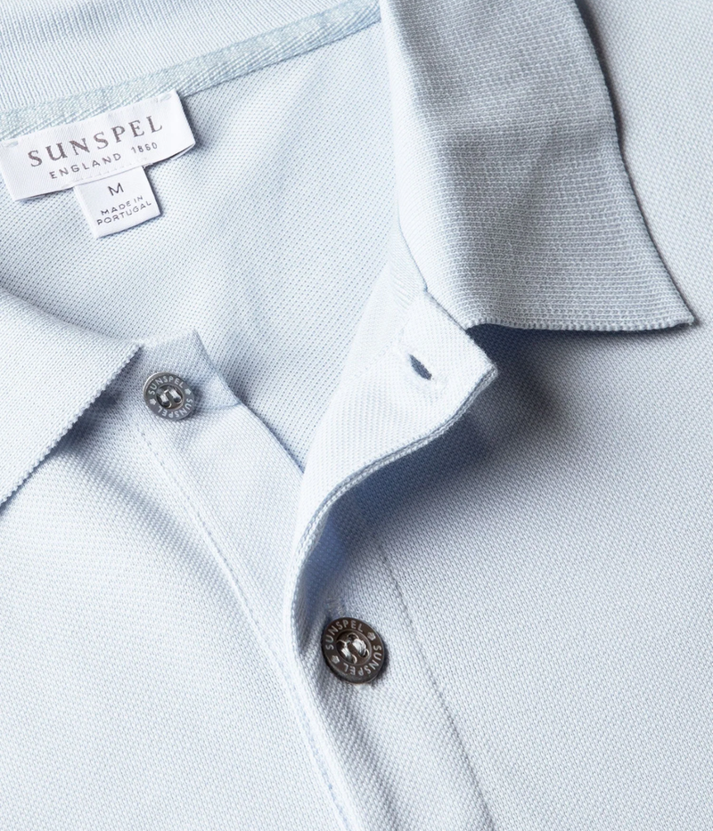 Riviera Polo Shirt in Pastel Blue