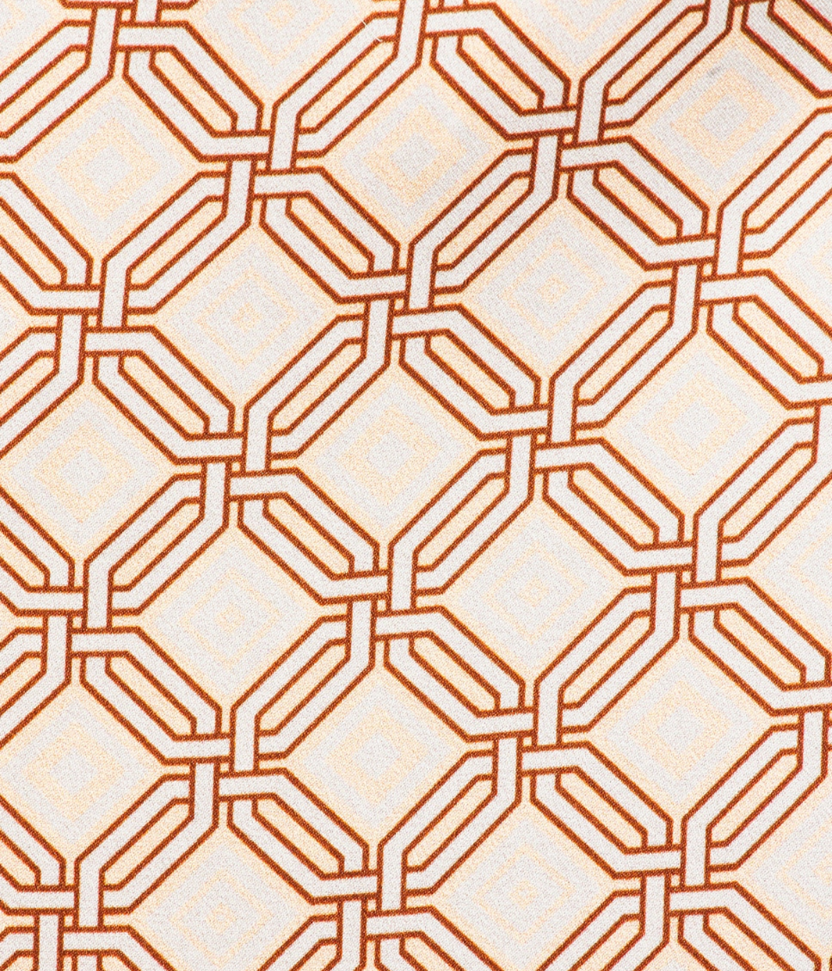 Roberto Silk Shirt Angra Trelica Print Shirt in Salmon Pink