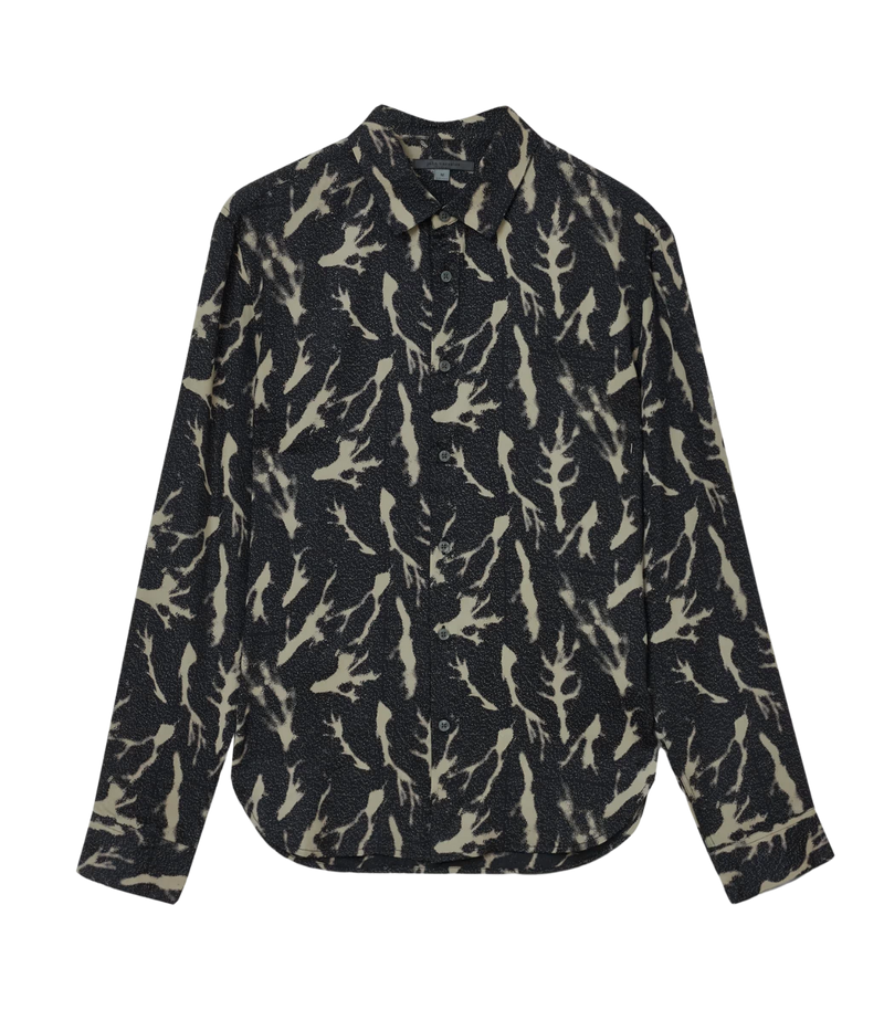 Ross Long Sleeve Shirt in Black