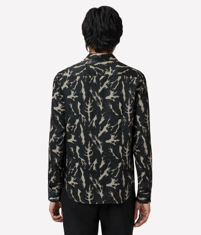 Ross Long Sleeve Shirt in Black