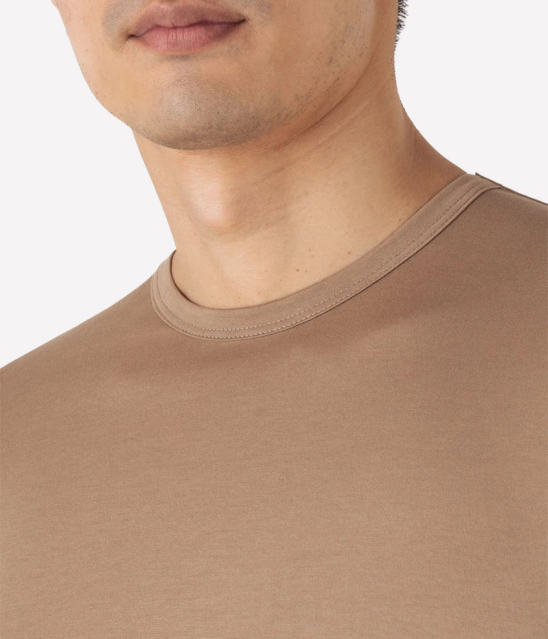 SS Crew Neck T-Shirt in Dune