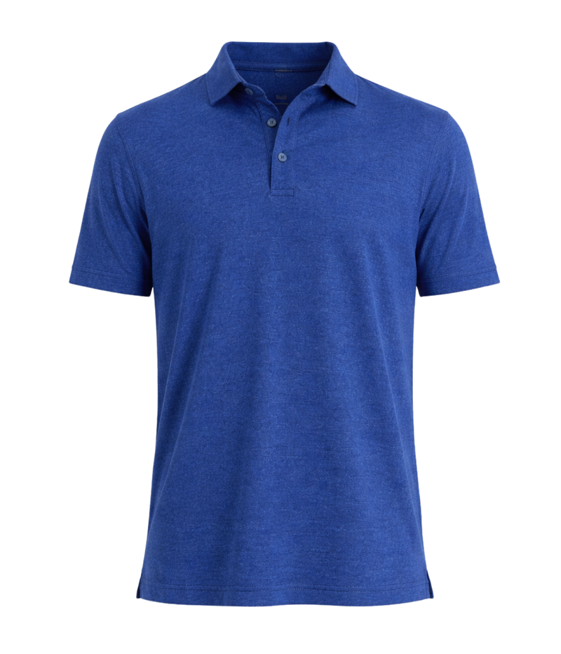 Short Sleeve Polo in Cobolt Blue