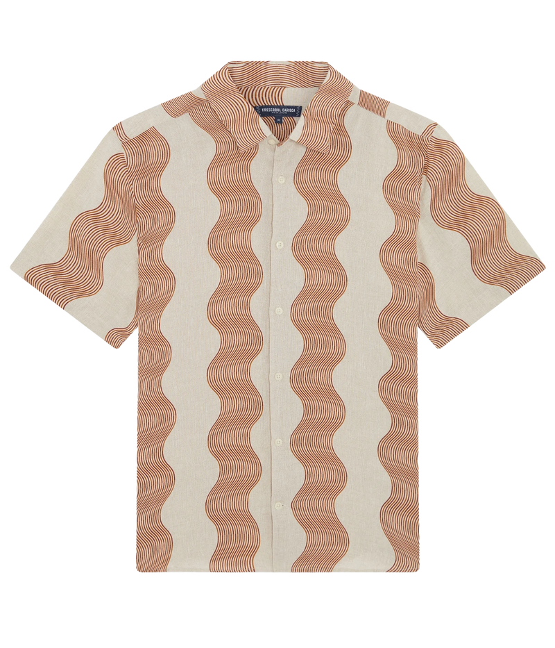 Castro Duo Cabana Short Sleeve Shirt Ecru