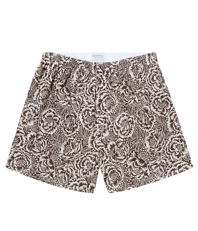 Seasonal Liberty Printed Boxer Short in Cedar Rose Floral