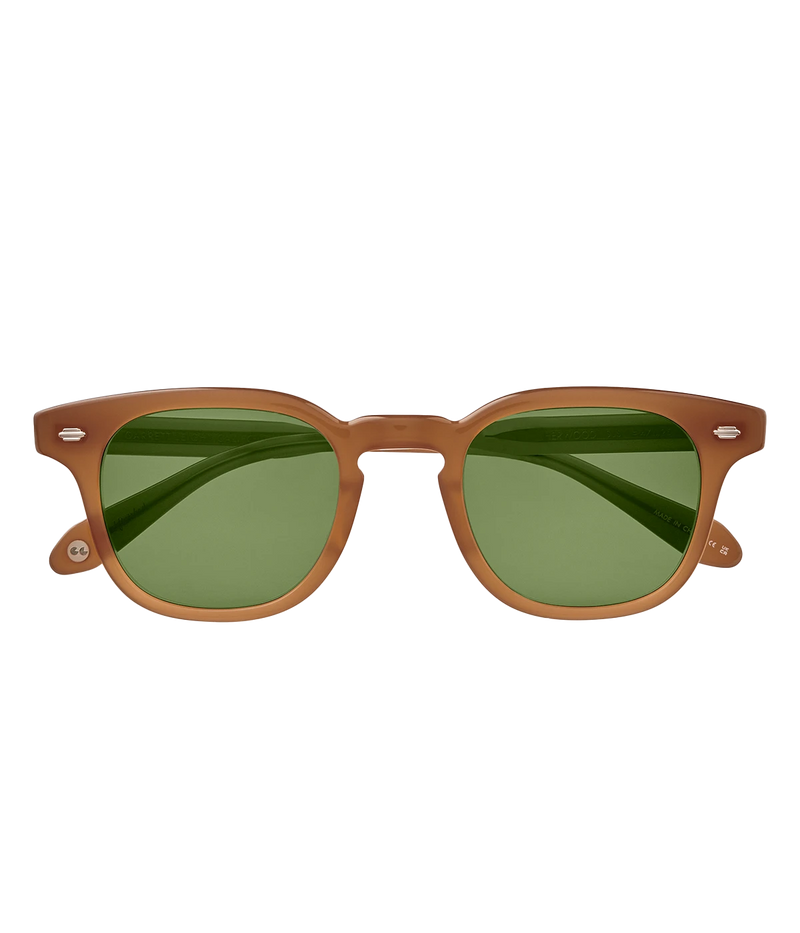 Compact square frame with thicker acetate, custom Braid filigree core wire, and Skyline plaque. Hand-finished with a keyhole nose bridge and 100% UV protection. Stylish and functional, inspired by 50s eyewear.