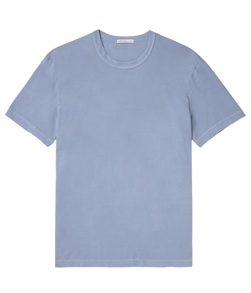 Short Sleeve Crew in Bluestone Pigment