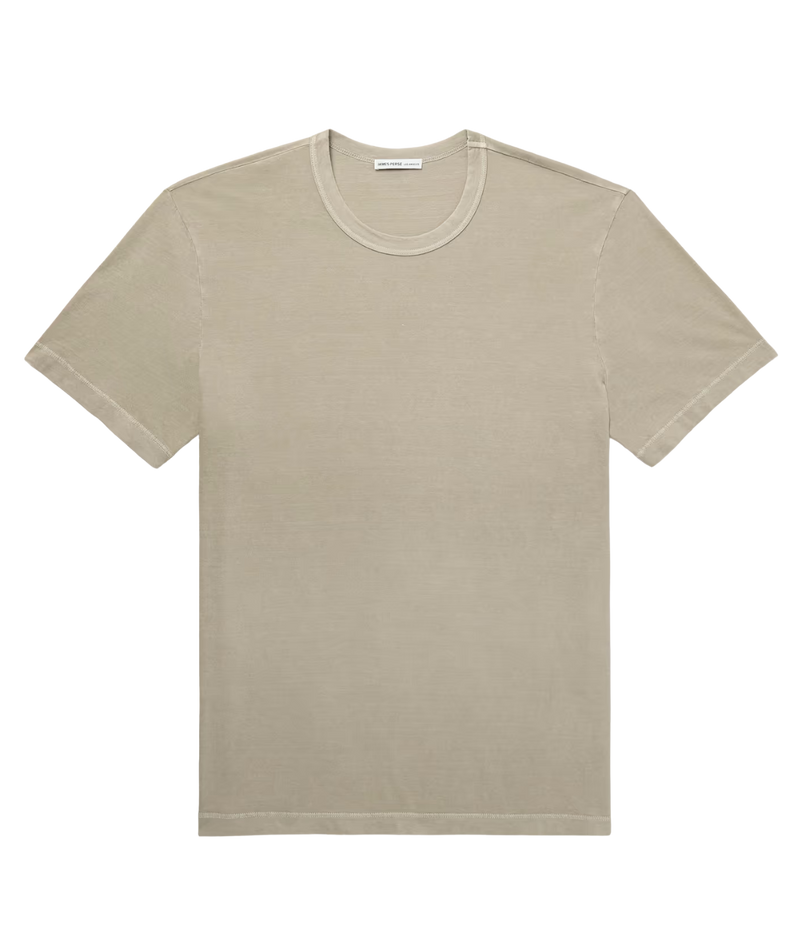 Short Sleeve Crew in Overcast Pigment
