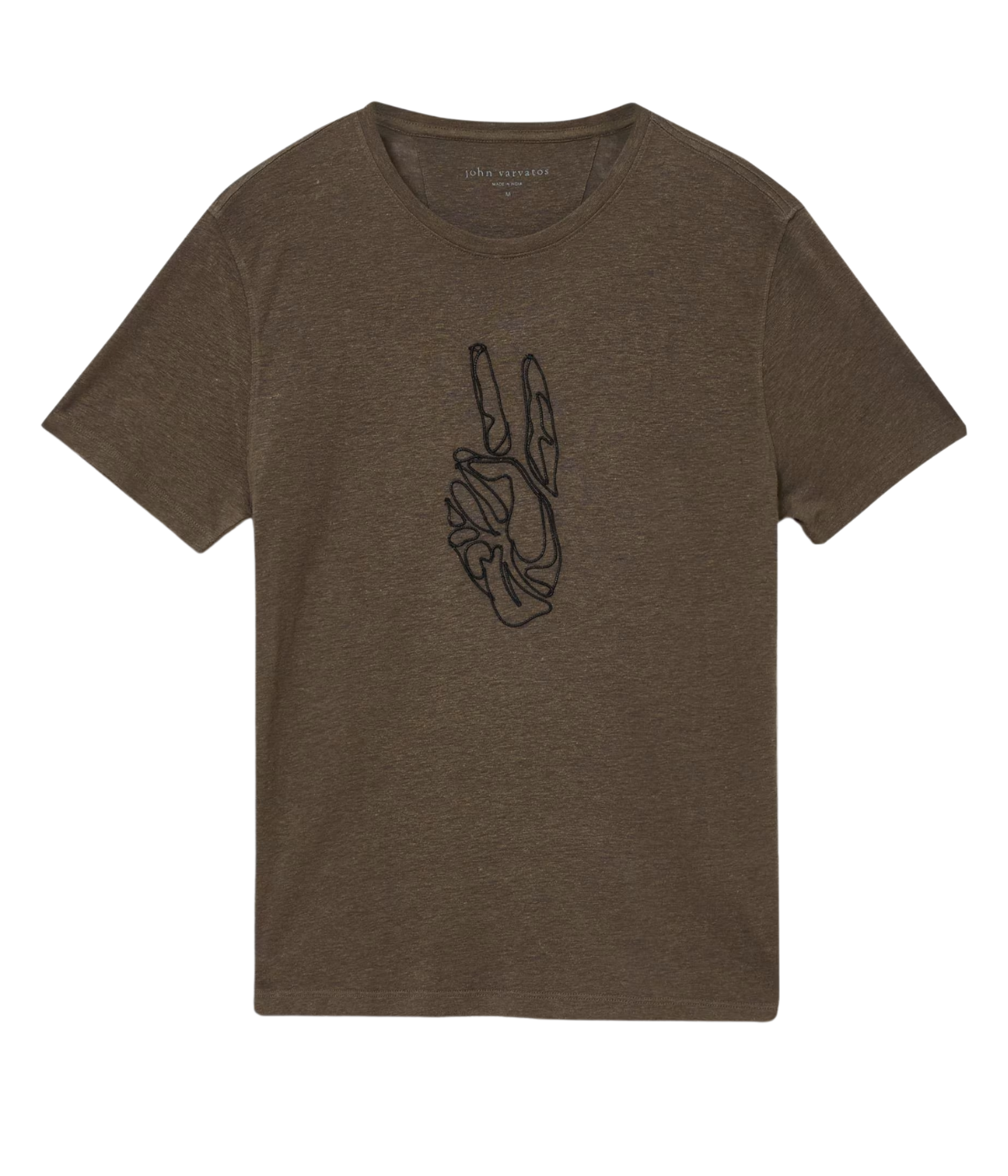 Short Sleeve Crew Tee in Teakwood